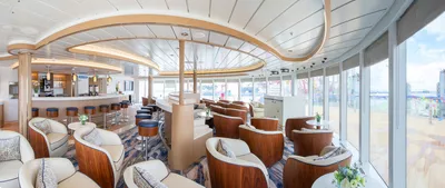 Bar and observation area at Greg Mortimer