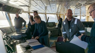 Life on board during sea trial.