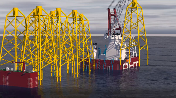 The Alfa Lift Vessel when submerged.