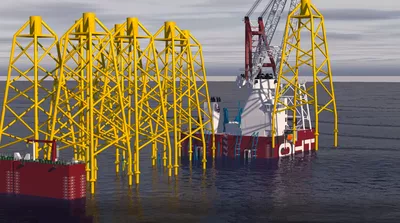 The Alfa Lift Vessel when submerged.