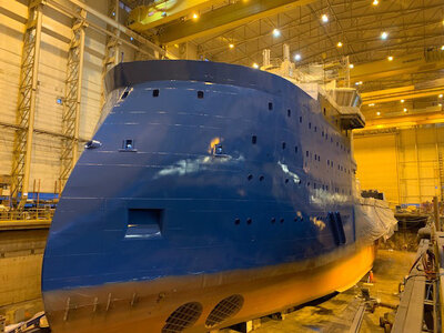 Getting bluer every day, this photo was taken on 18 December 2019.