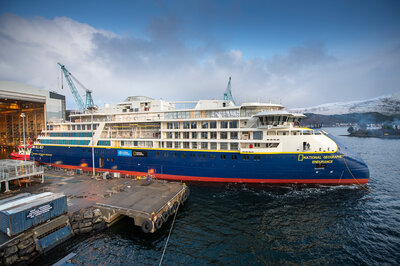 Finally in her right element. Photo: Per Eide Studio.