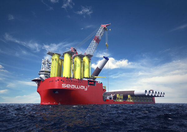 The 'Seaway Alfa Lift' semi-submersible heavy lift vessel for Seaway 7.