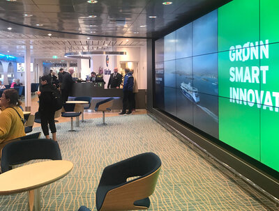 The reception area.