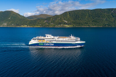 Color Hybrid is Color Line's latest addition to their fleet, and will be transporting cars and passengers between Sandefjord, Norway, and Strömstad, Sweden.