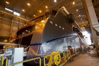 The star board side prior to paint.