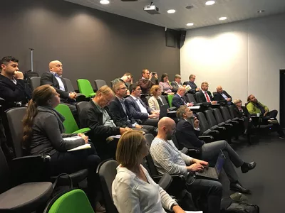 Maritime journalists visiting Ulstein.