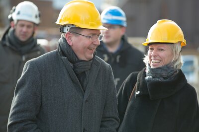 Kristian Sætre, yard manager Ulstein Verft and Gunvor Ulstein, CEO Ulstein Group, were some of the participants.