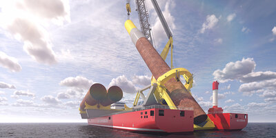 An ULSTEIN U STERN foundation installation vessel media web