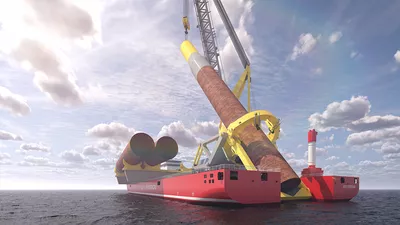 An ULSTEIN U STERN foundation installation vessel media web
