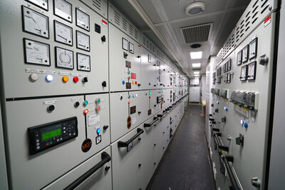 Switchboards on board the AVIC Weihai-built vessel.