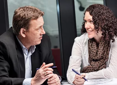 Commercial director Lars Ståle Skoge and Naval Architect Torill Muren, Ulstein Design Solutions AS.