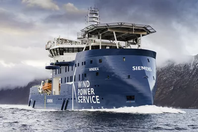 Windea Leibniz at sea trial, photo by Per Eide Studio.