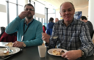 Ulstein Verft technical dept colleagues, Bjørn Rise and Jonn Gunnar Bjørkedal.