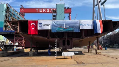 Preparation keel laying Acta Yno 1121