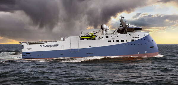 SX124 Shearwater Oct22 Transit In Waves SB Side 2