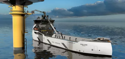 Crew transfer in the Ulstein full electric PSV