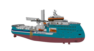 The SX195 design for Acta Marine is particularly well suited for the offshore wind industry.