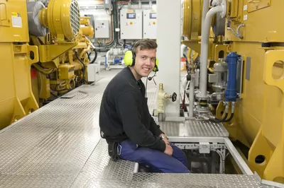 Machine room inspection. (Photo: Don Johansson)