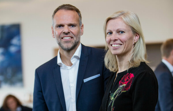 Ulstein Group Deputy Ceo Tore Ulstein And Ceo Gunvor Ulstein
