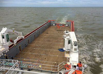 View of the CBO Oceana aft deck