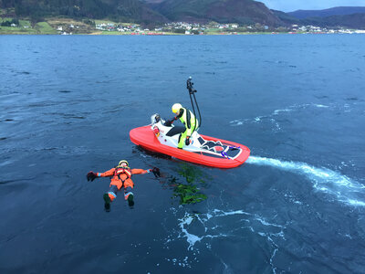Gunvor behind the scenes on sea trial