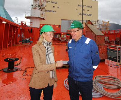 CEO Gunvor Ulstein and Per Svein Brekke.