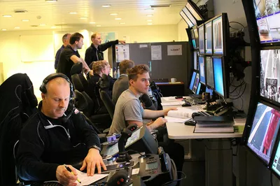 Intense activity in the subsea control room