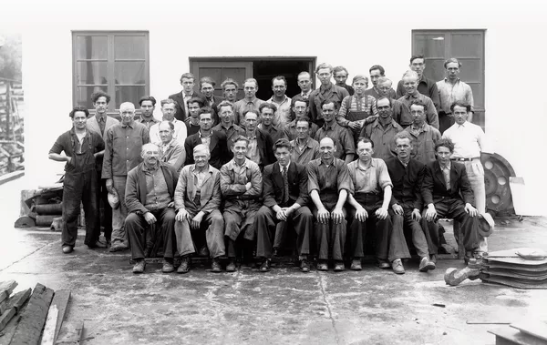 Ulstein mek verksted 1948 Arbeidsstokken
