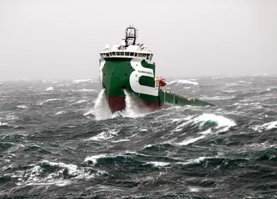 Bourbon Mistral in heavy seas