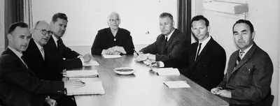 The Board of UMV in the 1960s Andor Moldskred Osvald Ulstein Idar Ulstein Inga Ulstein Magnulf Ulstein Kolbein Ole Ulstein Henry Ulstein