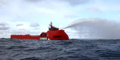 The Esvagt Aurora standby vessel - taking care of safety at offshore installations in the Barents Sea.