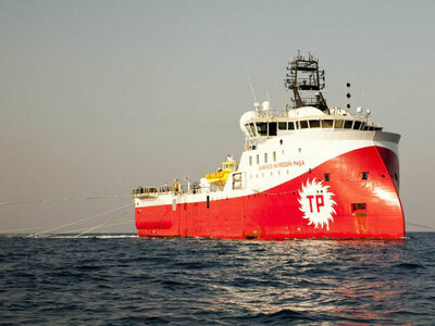 'Barbaros Hayreddin Pasa' after having been renamed and repainted.