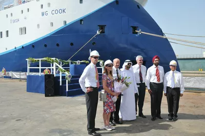 Naming of the WG Cook at Drydocks World Dubai.
