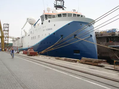 WG Tasman during construction