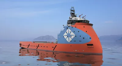PX121 design platform supply vessel, originally developed for Pacific Radiance