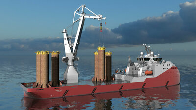 Ulstein SX232 Anchor Lift Sea SB Aft