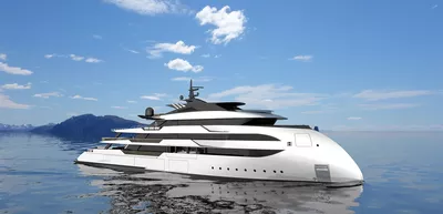 The 71.9m long ULSTEIN CX124 yacht offers large areas for storage of tenders and toys.