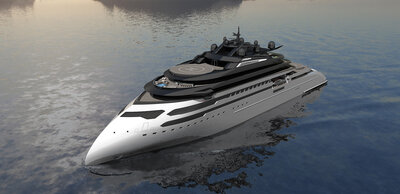 An ULSTEIN X-BOW yacht of the CX127 design.