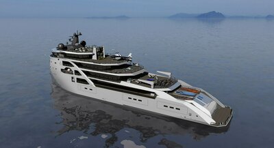 A PX121 Yacht Rebuild Design aft side.