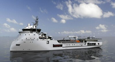 PX121 Yacht Support with boat hatches open