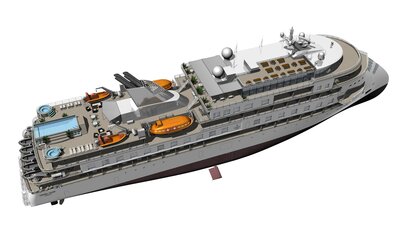 CX103 Ulstein Dec19 In Air SB Aft Above