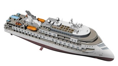 CX103 Ulstein Dec19 In Air SB Fore Above