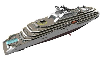 CX111 Ulstein Oct17 In Air SB Aft Above