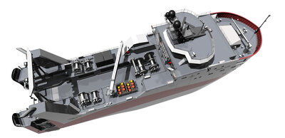 FX101 Ulstein Jan22 In Air SB Aft Above