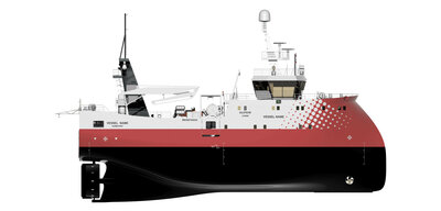 FX105 Ulstein Aug24 In Air Planview SB Side