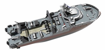 FX106 Ulstein Aug24 In Air SB Aft Above