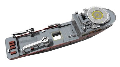 SX165 ULSTEIN Aug24 In Air SB Aft Above