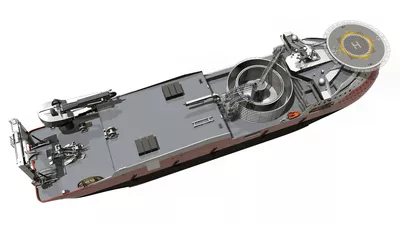 SX225 Ulstein Dec23 In Air SB Aft Above 2880 px