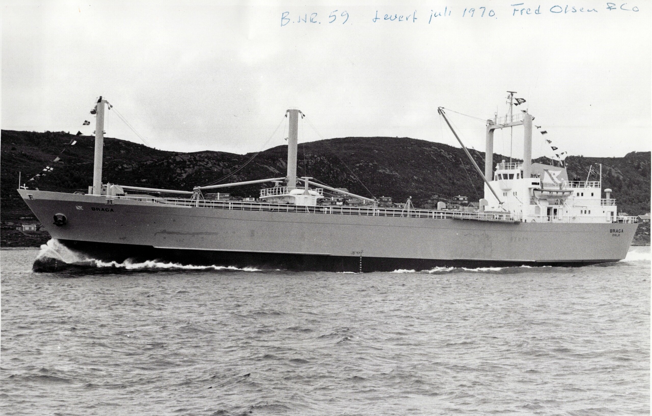 Cargo vessel built at Ulstein Mekaniske Verksted